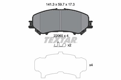TEXTAR 2206503 Číslo výrobce: 22065. EAN: 4019722471988.