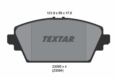 TEXTAR 2309501 Číslo výrobce: 23095. EAN: 4019722266904.