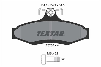 TEXTAR 2323701 Číslo výrobce: 23237. EAN: 4019722242861.
