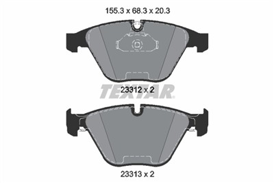 TEXTAR 2331211 Číslo výrobce: 23312. EAN: 4019722311796.