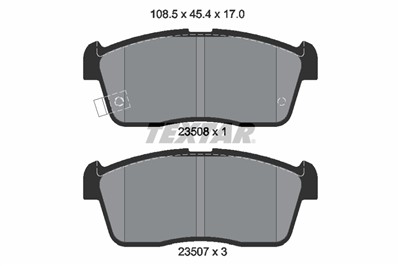 TEXTAR 2350801 Číslo výrobce: 23507. EAN: 4019722313516.