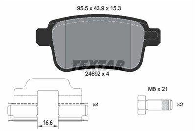 TEXTAR 2469201 Číslo výrobce: 24692. EAN: 4019722303098.
