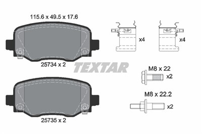 TEXTAR 2573401 Číslo výrobce: 25734. EAN: 4019722480812.
