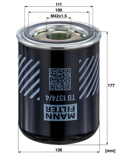 MANN-FILTER TB 1374/4 X EAN: 4011558015831.