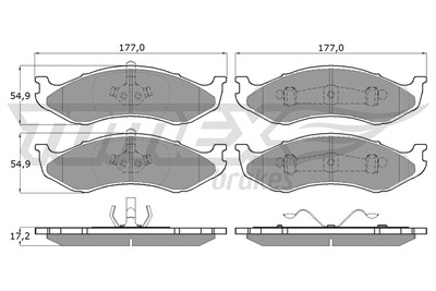 TOMEX Brakes TX 12-09 Číslo výrobce: 12-09. EAN: 5906485552872.