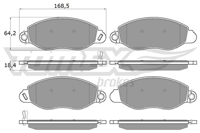 TOMEX Brakes TX 12-61 Číslo výrobce: 12-61. EAN: 5906485553923.