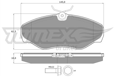 TOMEX Brakes TX 13-08 Číslo výrobce: 13-08. EAN: 5906485553602.