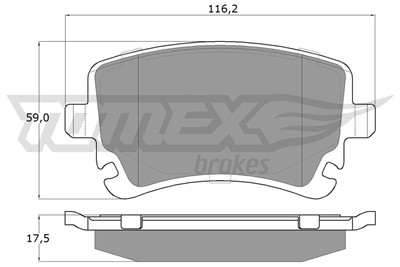 TOMEX Brakes TX 13-961 Číslo výrobce: 13-961. EAN: 5906485558515.