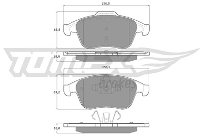 TOMEX Brakes TX 16-56 Číslo výrobce: 16-56. EAN: 5901646600140.