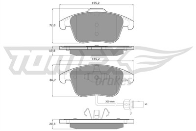 TOMEX Brakes TX 16-75 Číslo výrobce: 16-75. EAN: 5901646640207.