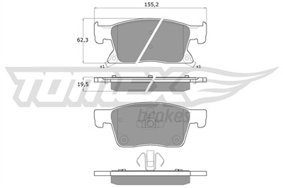 TOMEX Brakes TX 17-87 Číslo výrobce: 17-87. EAN: 5901646645820.