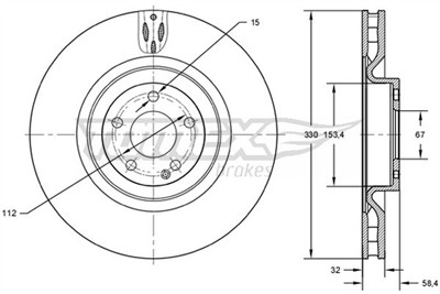 TOMEX Brakes TX 72-75 EAN: 5901646601352.