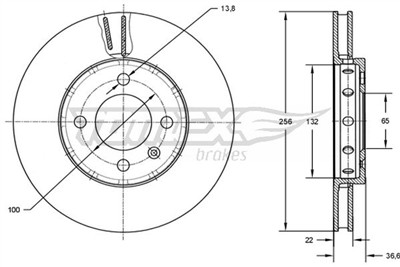 TOMEX Brakes TX 72-87 EAN: 5901646601475.