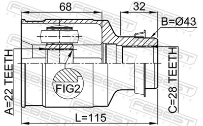FEBEST 0511-323FRH EAN: 4056111037578.