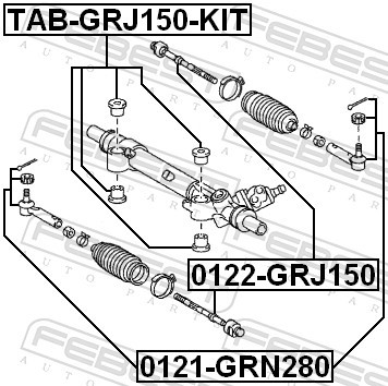 FEBEST TAB-GRJ150-KIT EAN: 4056111101712.