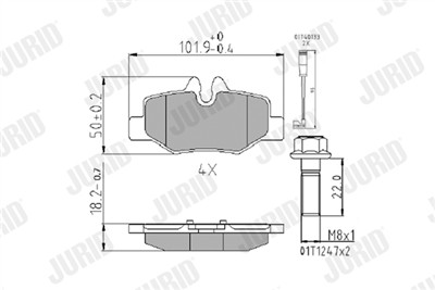 JURID 573222J Číslo výrobce: 24008. EAN: 3306437076371.
