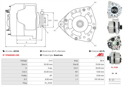 AS-PL A0104 EAN: 5901259401417.