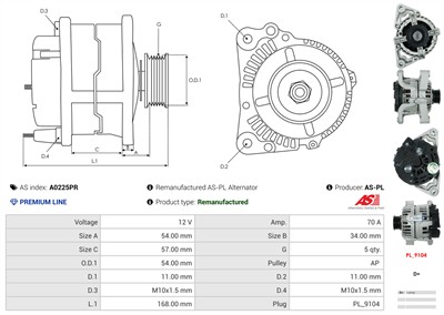 AS-PL A0225PR EAN: 5902129189879.