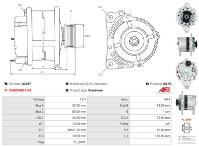 AS-PL A2057 EAN: 5901259472707.