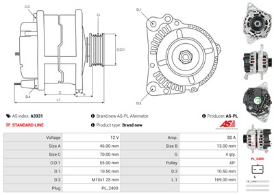 AS-PL A3331 EAN: 5902129029038.