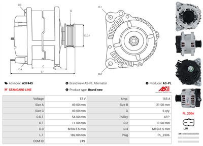 AS-PL A3744S EAN: 5902129224037.