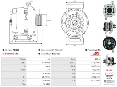 AS-PL A6409S EAN: 5902129053088.