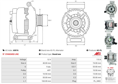 AS-PL A9016 EAN: 5901259406726.