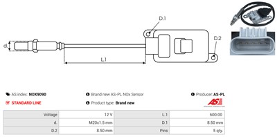 AS-PL NOX9090 EAN: 5902129166740.