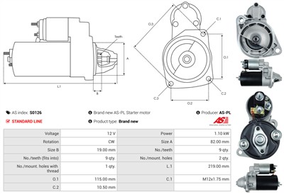 AS-PL S0126 EAN: 5901259420050.