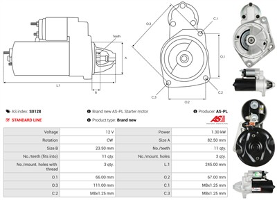 AS-PL S0128 EAN: 5901259420081.