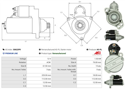 AS-PL S0622PR EAN: 5902129091929.