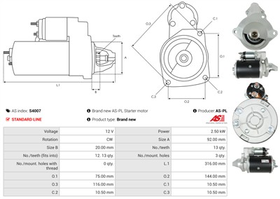 AS-PL S4007 EAN: 5901259422351.