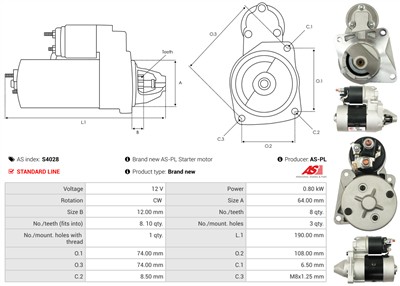 AS-PL S4028 EAN: 5901259422641.