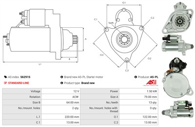 AS-PL S6291S EAN: 5902129092513.