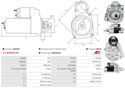 AS-PL S6314S EAN: 5902129107637.