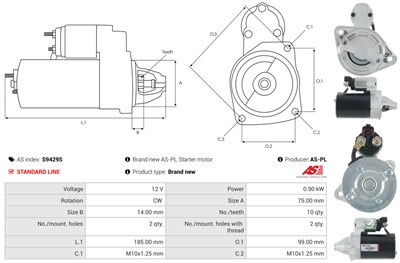 AS-PL S9429S EAN: 5902129142966.