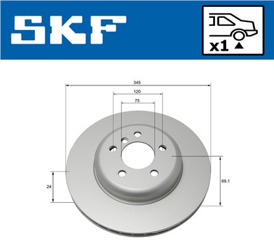 SKF VKBD 90162 V1 EAN: 7316581894918.