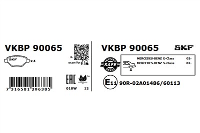 SKF VKBP 90065 EAN: 7316581296385.