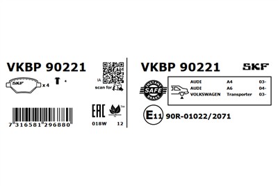 SKF VKBP 90221 EAN: 7316581296880.