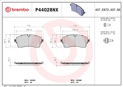 BREMBO P44028NX