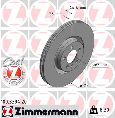 ZIMMERMANN 100.3394.20 EAN: 4250238783886.