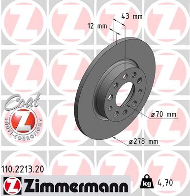 ZIMMERMANN 110.2213.20 EAN: 4250238743828.