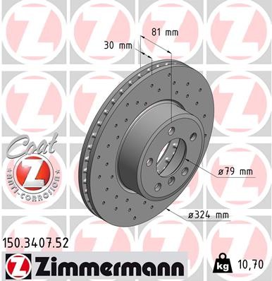 ZIMMERMANN 150.3407.52 EAN: 4250238749899.