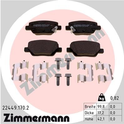 ZIMMERMANN 22449.170.2 Číslo výrobce: 22449. EAN: 4250238780755.