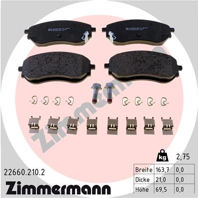 ZIMMERMANN 22660.210.2 Číslo výrobce: 22660. EAN: 4250238785132.