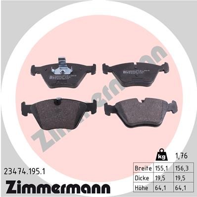 ZIMMERMANN 23474.195.1 Číslo výrobce: 21676. EAN: 4250238738411.