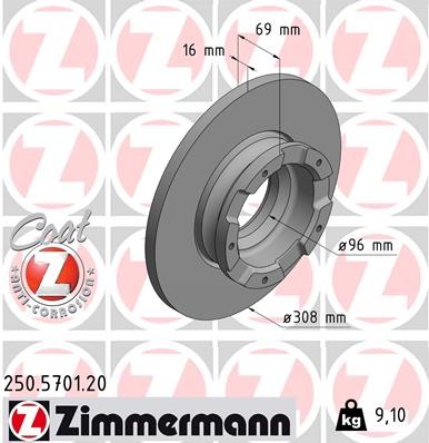 ZIMMERMANN 250.5701.20 EAN: 4250238783244.