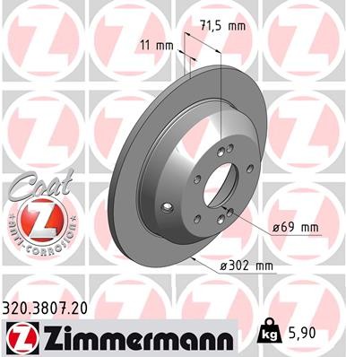 ZIMMERMANN 320.3807.20 EAN: 4250238754619.