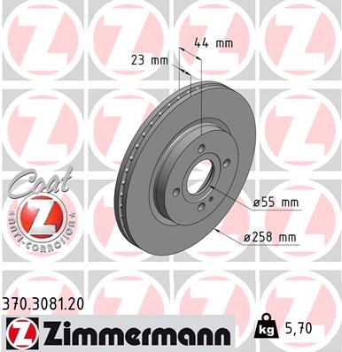ZIMMERMANN 370.3081.20 EAN: 4250238757306.