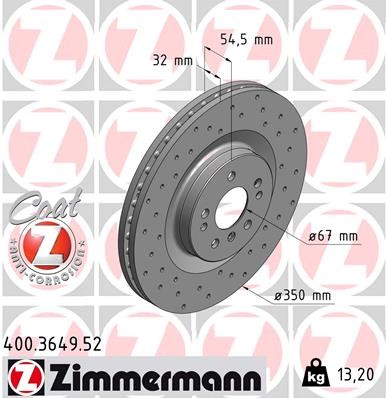 ZIMMERMANN 400.3649.52 EAN: 4250238753070.